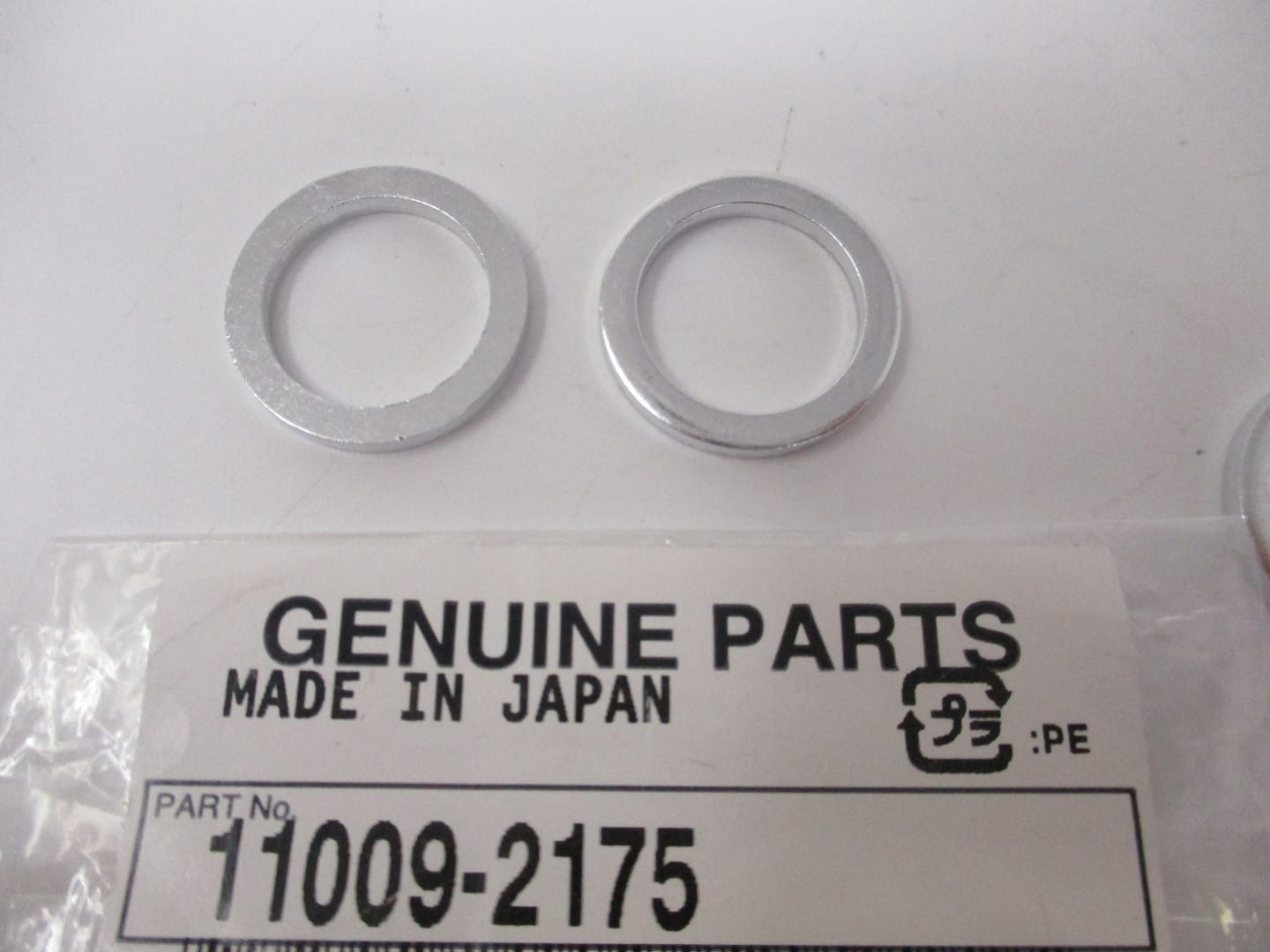 2 Genuine Kawasaki 11009-2175 Gasket Oil Drain Plug Seat FE290D FE350D FE400D