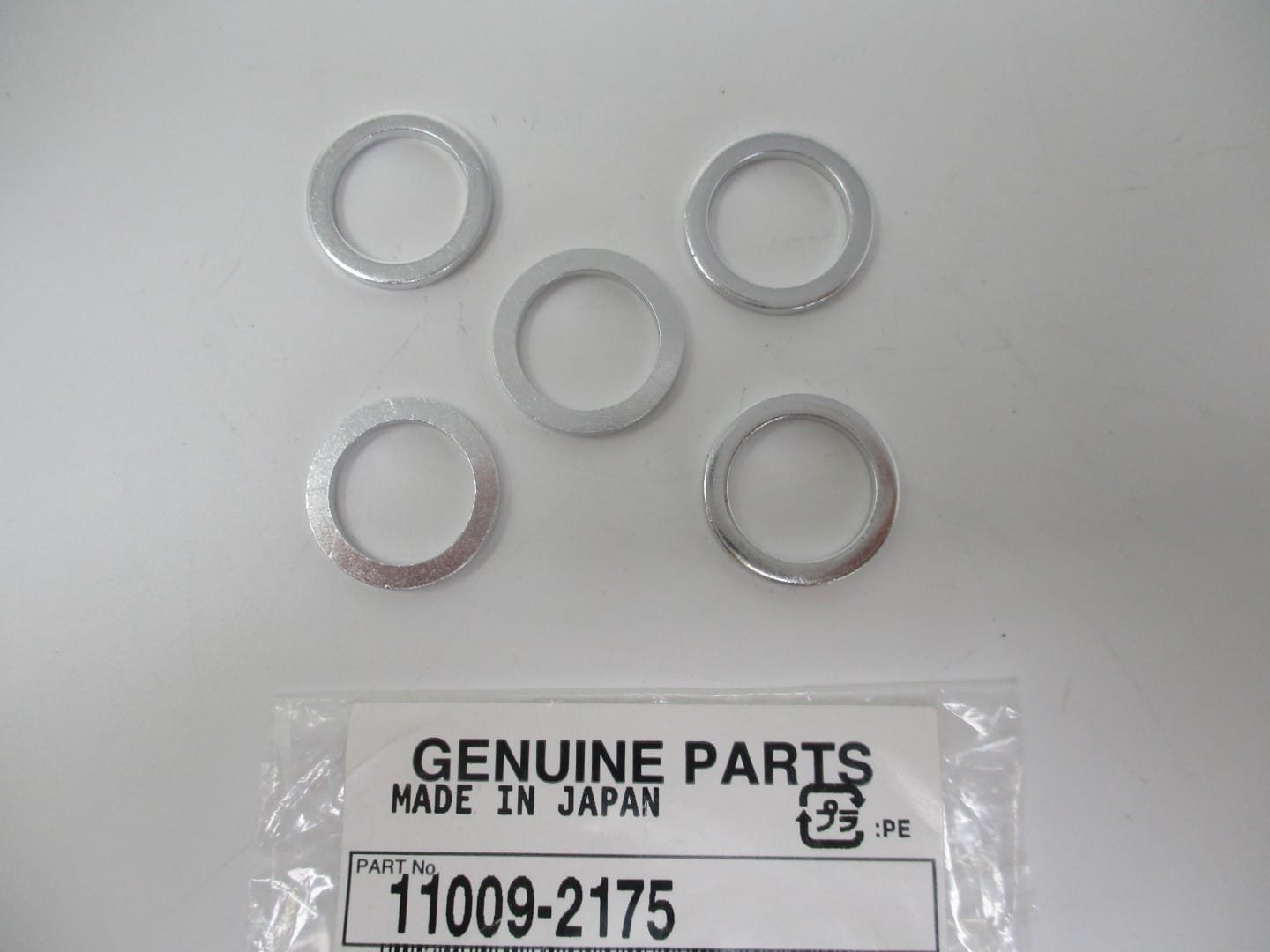 5 Genuine Kawasaki 11009-2175 Gasket Oil Drain Plug Seat FE290D FE350D FE400D