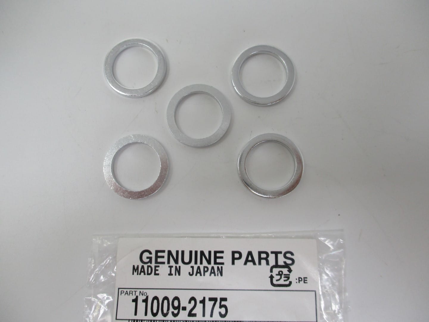 5 Genuine Kawasaki 11009-2175 Gasket Oil Drain Plug Seat FE290D FE350D FE400D