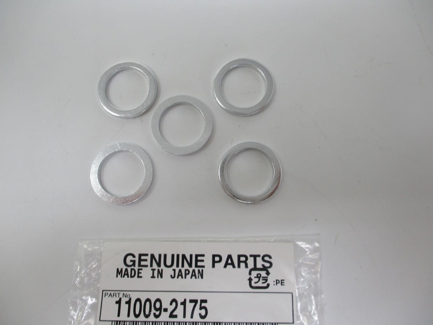 5 Genuine Kawasaki 11009-2175 Gasket Oil Drain Plug Seat FE290D FE350D FE400D - Image 3