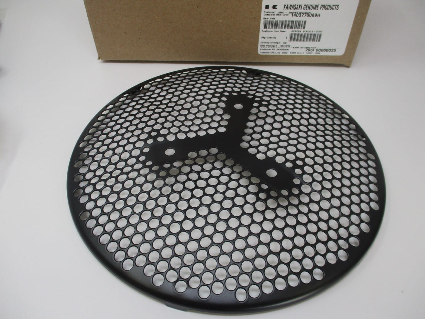 Genuine Kawasaki 14037-7008-9H Housing Screen 14037-7008 FH601D FH601V FH641V - Image 2