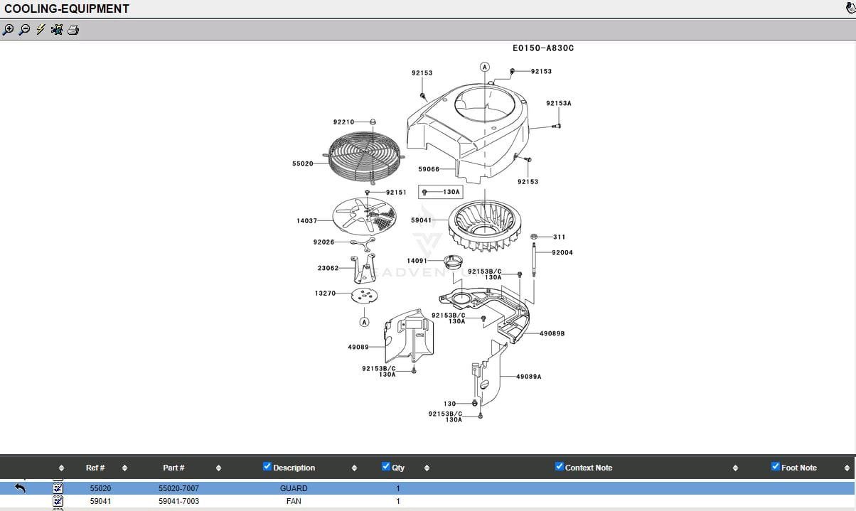 Genuine Kawasaki 55020-7007 Flywheel Housing Guard FH601V FH641V FH680V FH721 V - Image 6