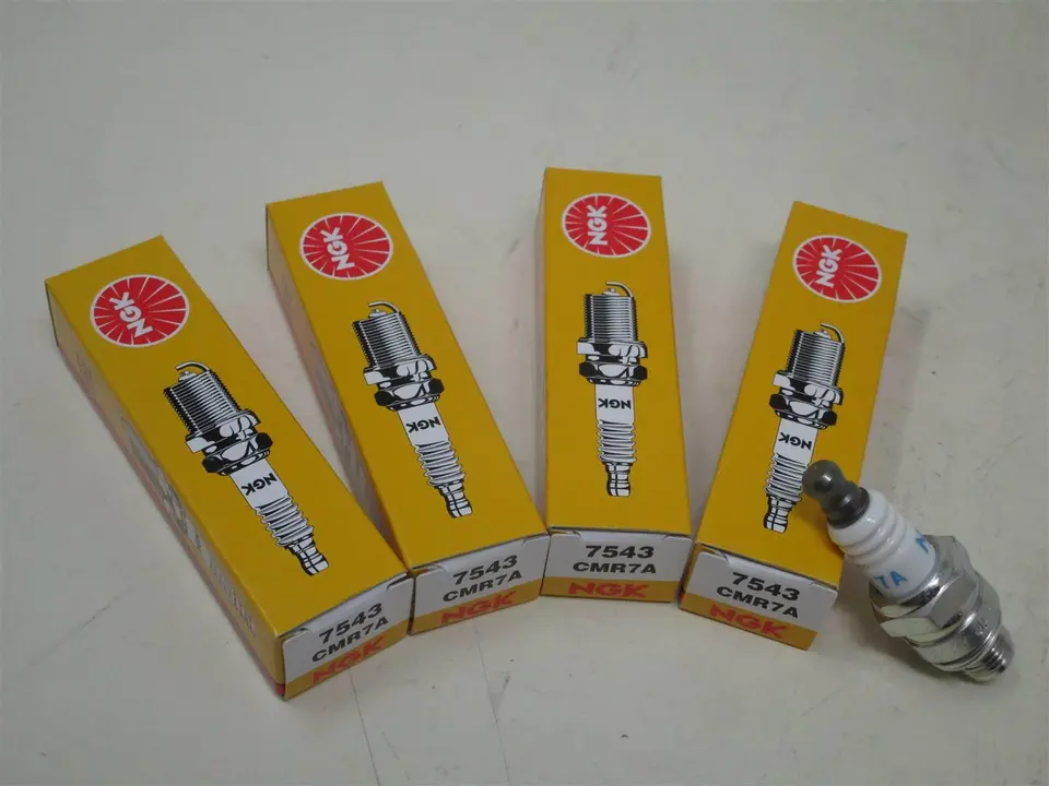 4 Genuine NGK 7543 CMR7A Spark Plug Resistor Lawnmower - Image 2