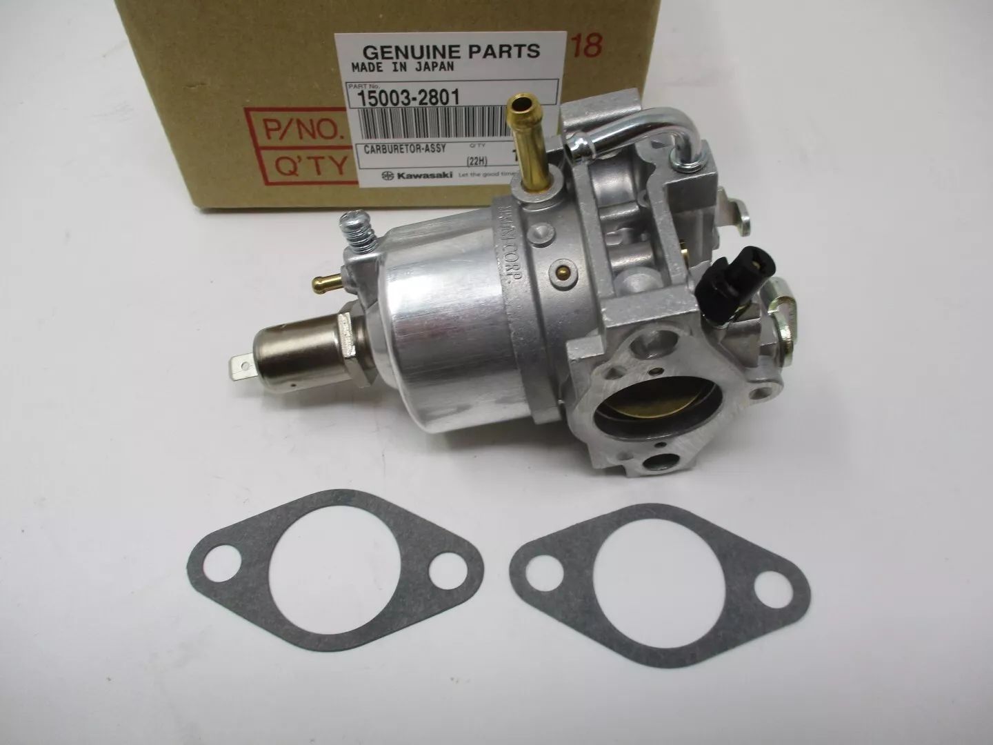 Genuine Kawasaki 15003-2801 Mikuni Carburetor with 2 11060-2339 Gaskets  for some John Deere AM131756
