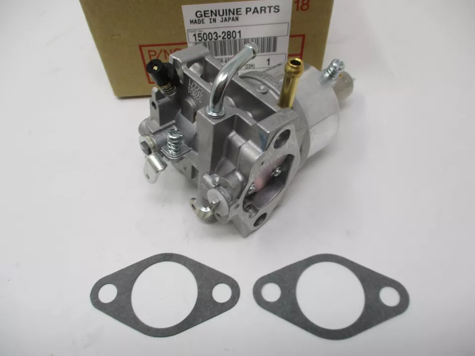 Genuine Kawasaki 15003-2801 Mikuni Carburetor with 2 11060-2339 Gaskets  for some John Deere AM131756 - Image 2