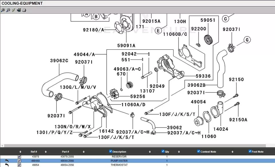 Genuine Kawasaki 49044-2066 Water Pump & 11060-2450 Gasket FD590V FD611V FD620D - Image 5