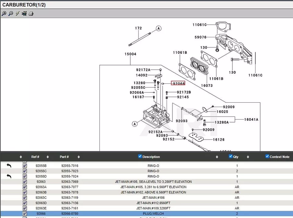 4 Genuine Kawasaki 92066-0780 Welch Plug FX651V 4 Stroke Freeze Carburetor - Image 6