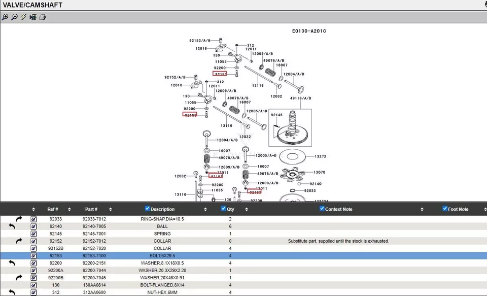 2 Packs Genuine Kawasaki 13116-7006 Push Rod for FX751V FX801V FX850V - Image 3