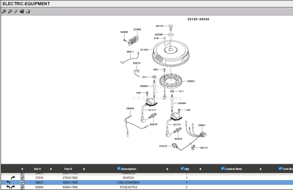 Genuine Kawasaki Charging Coil 59031-7009 59031-7001 59031-7014 FH721V FH770D - Image 3