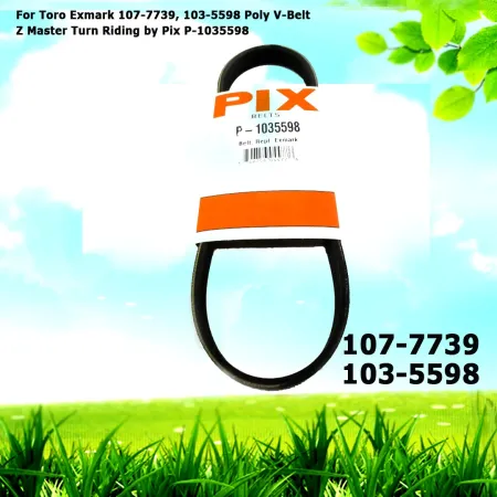 For Toro Exmark 107-7739 103-5598 Poly V-Belt