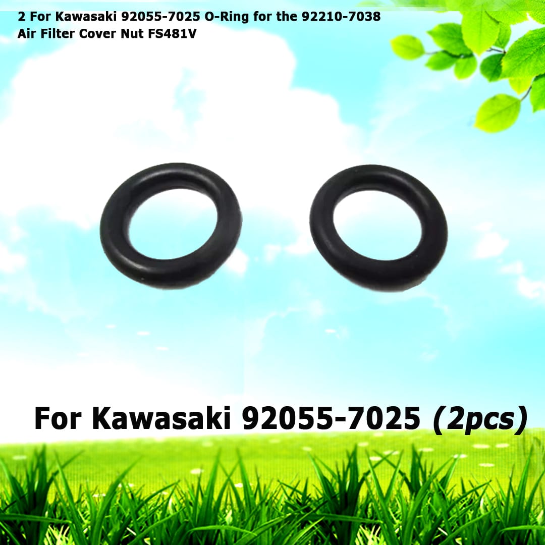 2 For Kawasaki 92055-7025 O-Ring for the 92210-7038 Air Filter Cover Nut FS481V