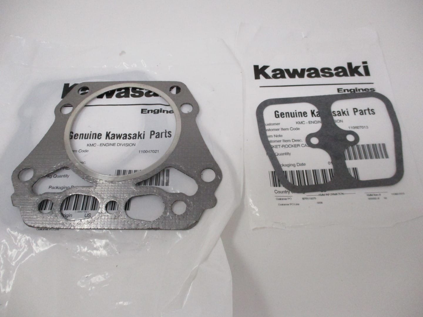 Genuine Kawasaki 11004-7021 11060-7013 Head & Rocker Gaskets FH770D 11004-7019 - Image 3