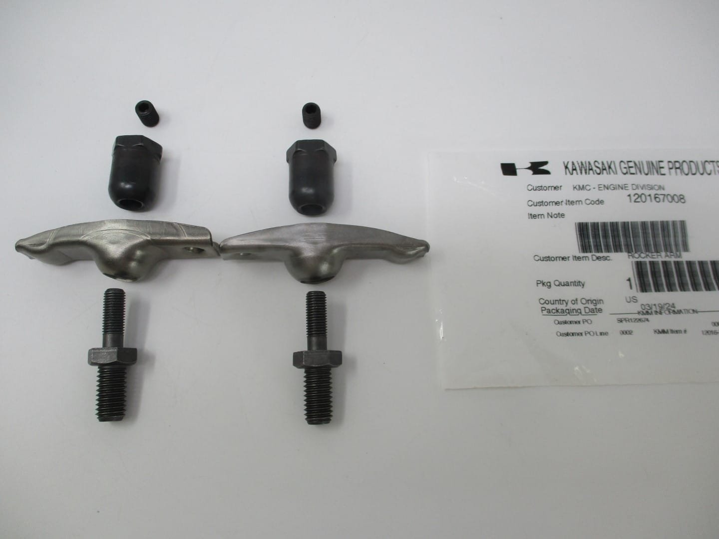 2 Sets Genuine Kawasaki 12016-7008 Rocker Arm Set Kit FH381V FH430V FH541V FH480V - Image 4