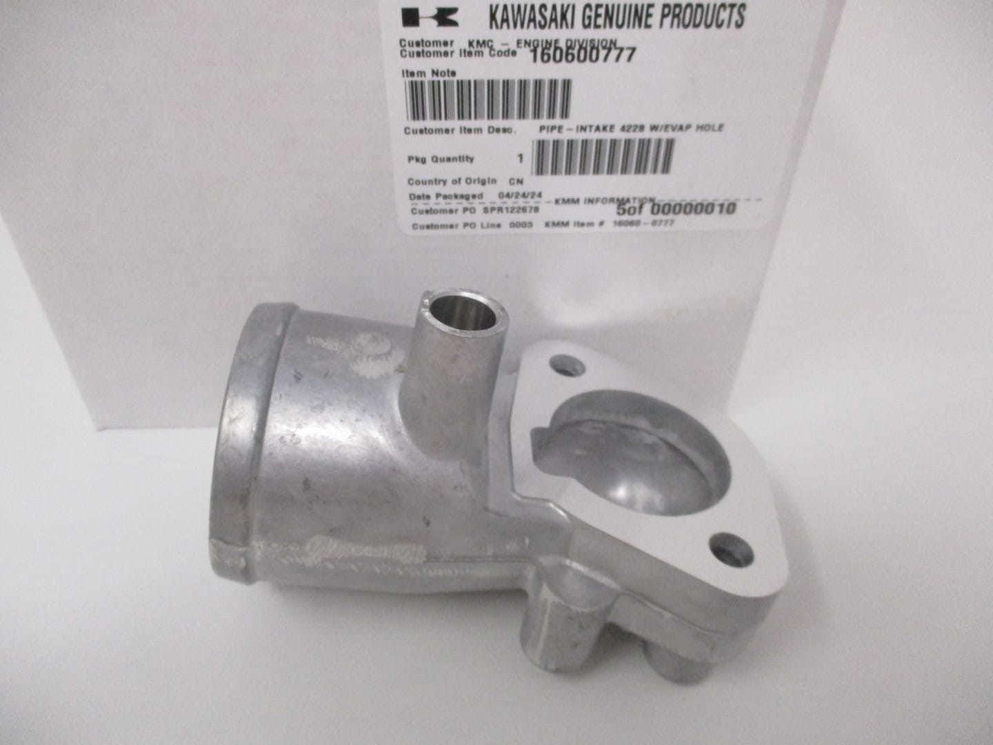 Genuine Kawasaki 16060-0777 Intake Pipe Air Filter FR651V FR691V FR730V FT651V - Image 3