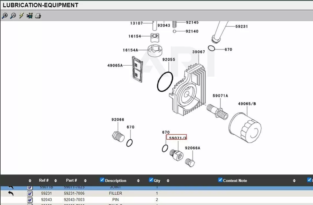Genuine Kawasaki 59071-7023 Oil Drain Adaptor w Plug O-Ring FR600V FR651V FR691V - Image 5