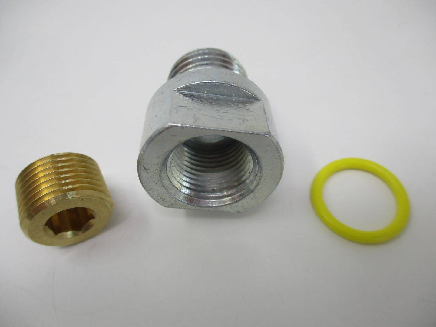 Genuine Kawasaki 59071-7023 Oil Drain Adaptor w Plug O-Ring FR600V