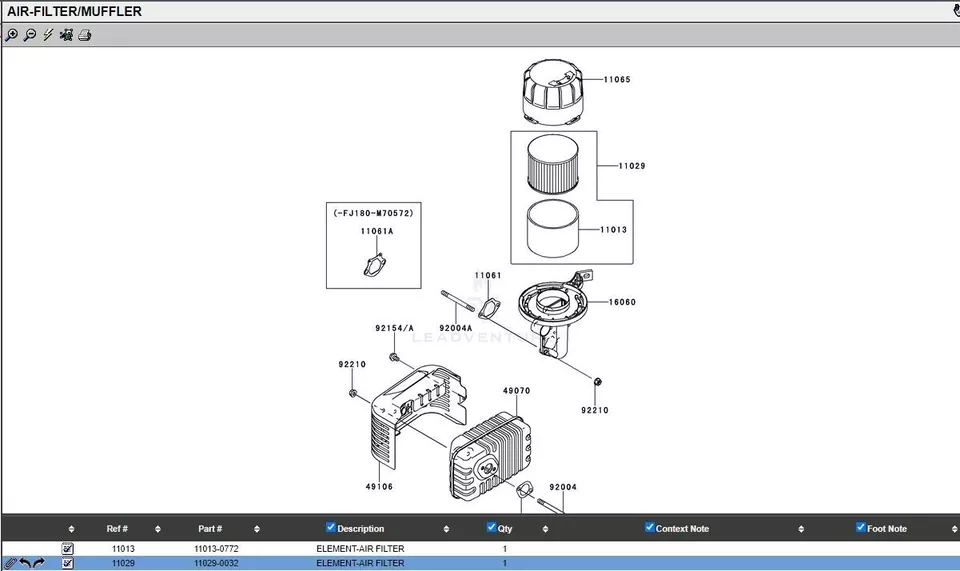 6 Pcs For Kawasaki 11029-0049 Air Filter for FJ180V Exmark Toro - Image 5