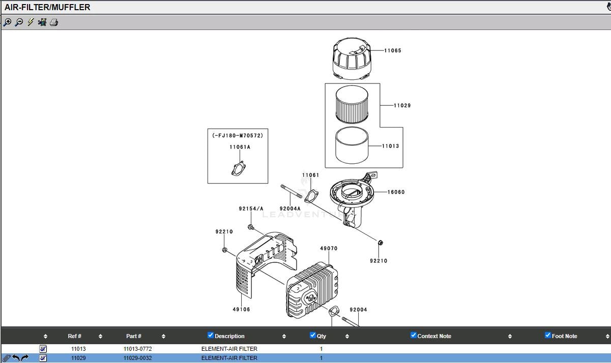For Kawasaki Air Filter  16060-0046 11065-2135 11029-0032 Intake Pipe - Image 5