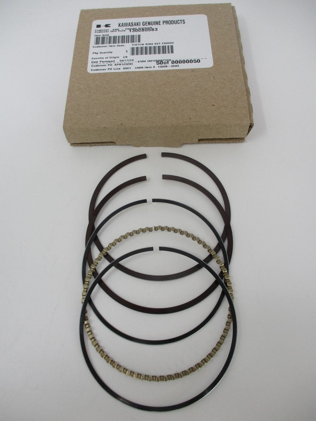 Genuine Kawasaki 13008-0583 Piston Rings STD FR600V FS481V FS541V FS600V FX541V - Image 3