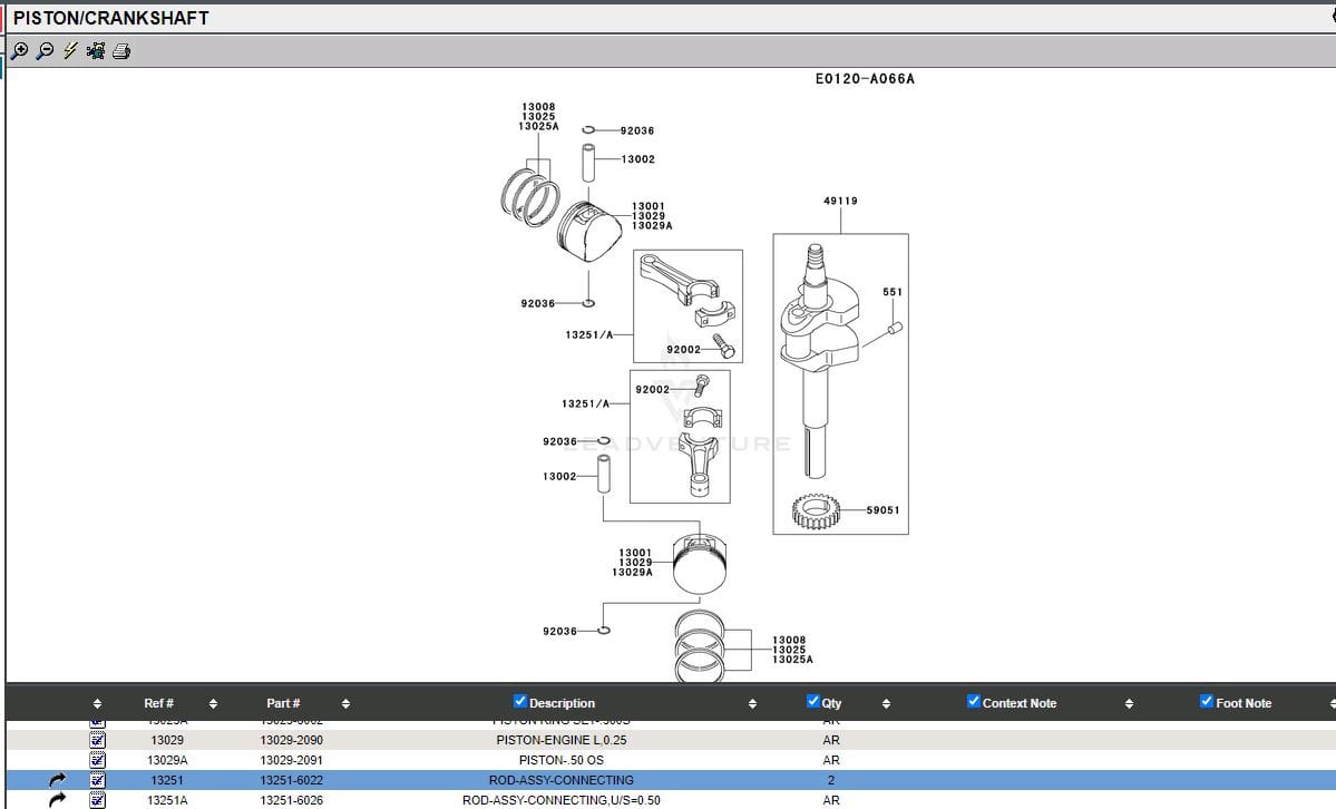 Genuine Kawasaki 13251-0737 13251-6022 Connecting Rod STD FD590V FD611V FD620D - Image 5