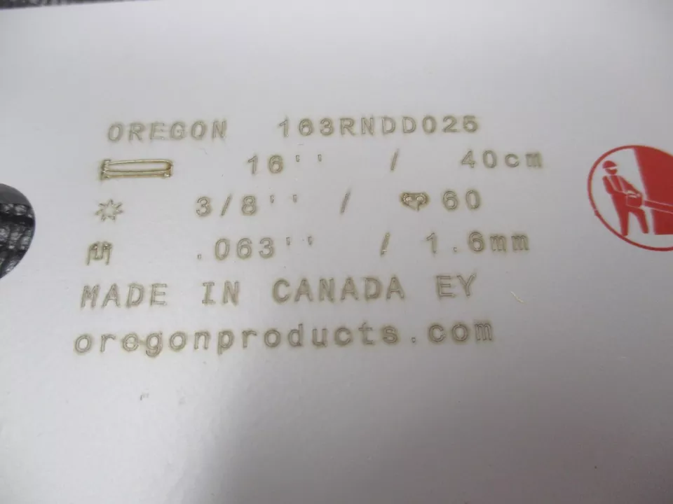Oregon 163RNDD025 16” Power Match Chainsaw Bar for Stihl 3/8 LP .063 Gauge 60 Links - Image 2