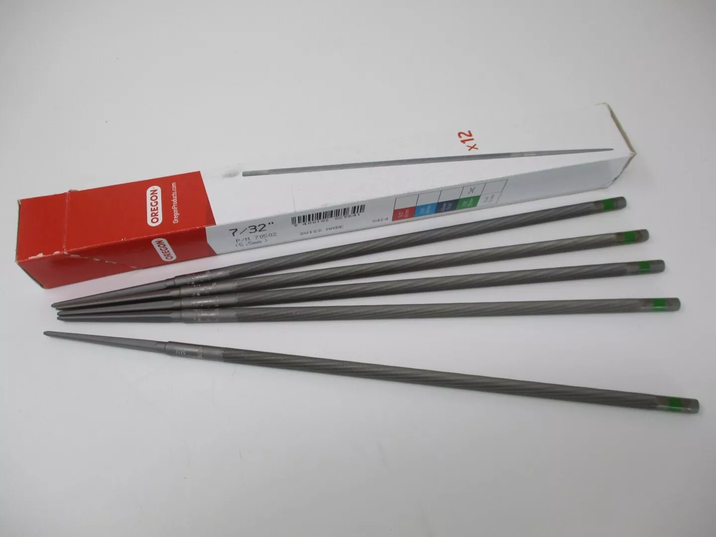 5 Oregon 70502 Chainsaw File 7/32" 5.5mm Chain Saw Sharpen Files 7/32 - Image 3