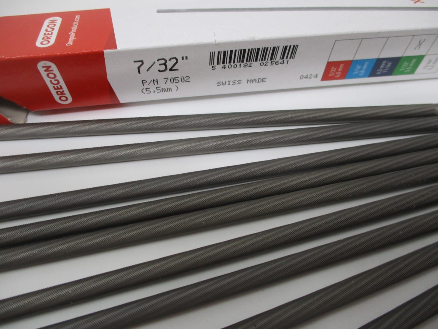 12 Oregon 70502 Chainsaw File 7/32" 5.5mm Chain Saw Sharpen Files 7/32 - Image 3