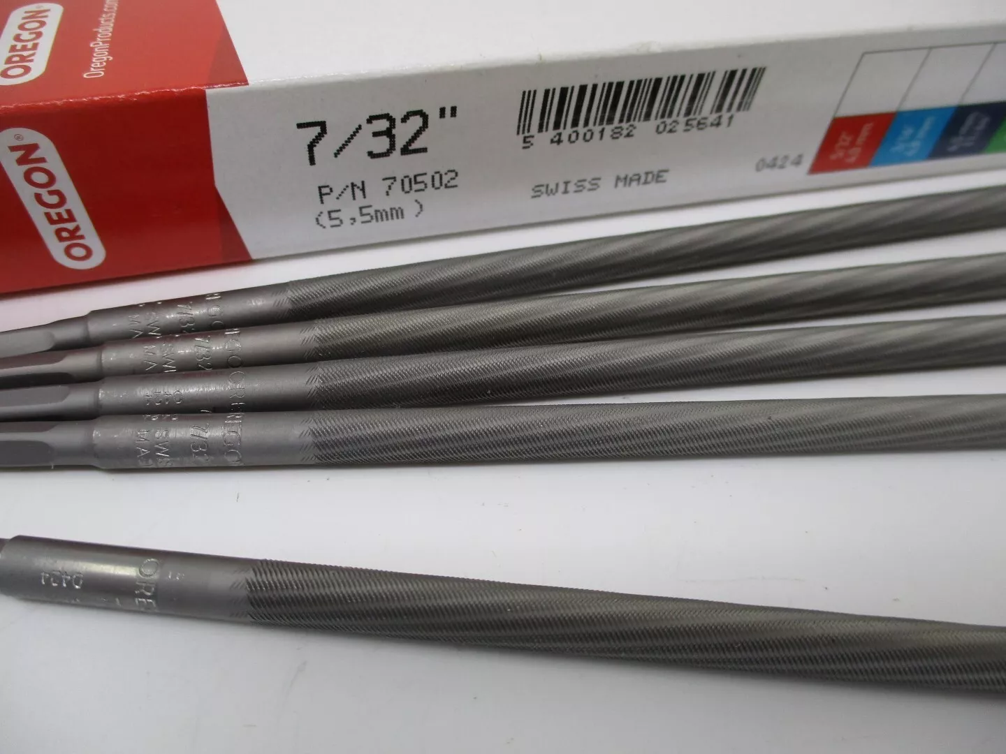5 Oregon 70502 Chainsaw File 7/32" 5.5mm Chain Saw Sharpen Files 7/32 - Image 2