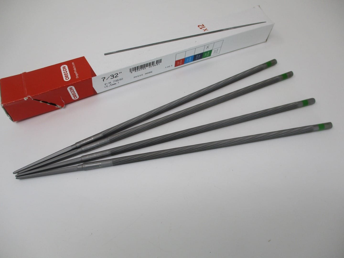 4 Oregon 70502 Chainsaw File 7/32" or 5.5mm Chain Saw Sharpen Files 7/32 - Image 3