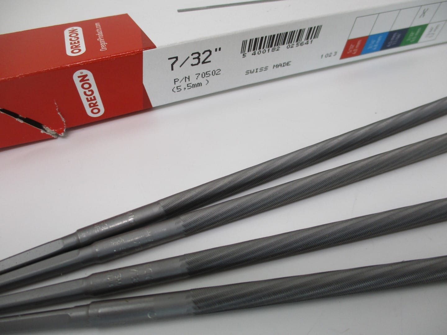 4 Oregon 70502 Chainsaw File 7/32" or 5.5mm Chain Saw Sharpen Files 7/32 - Image 2