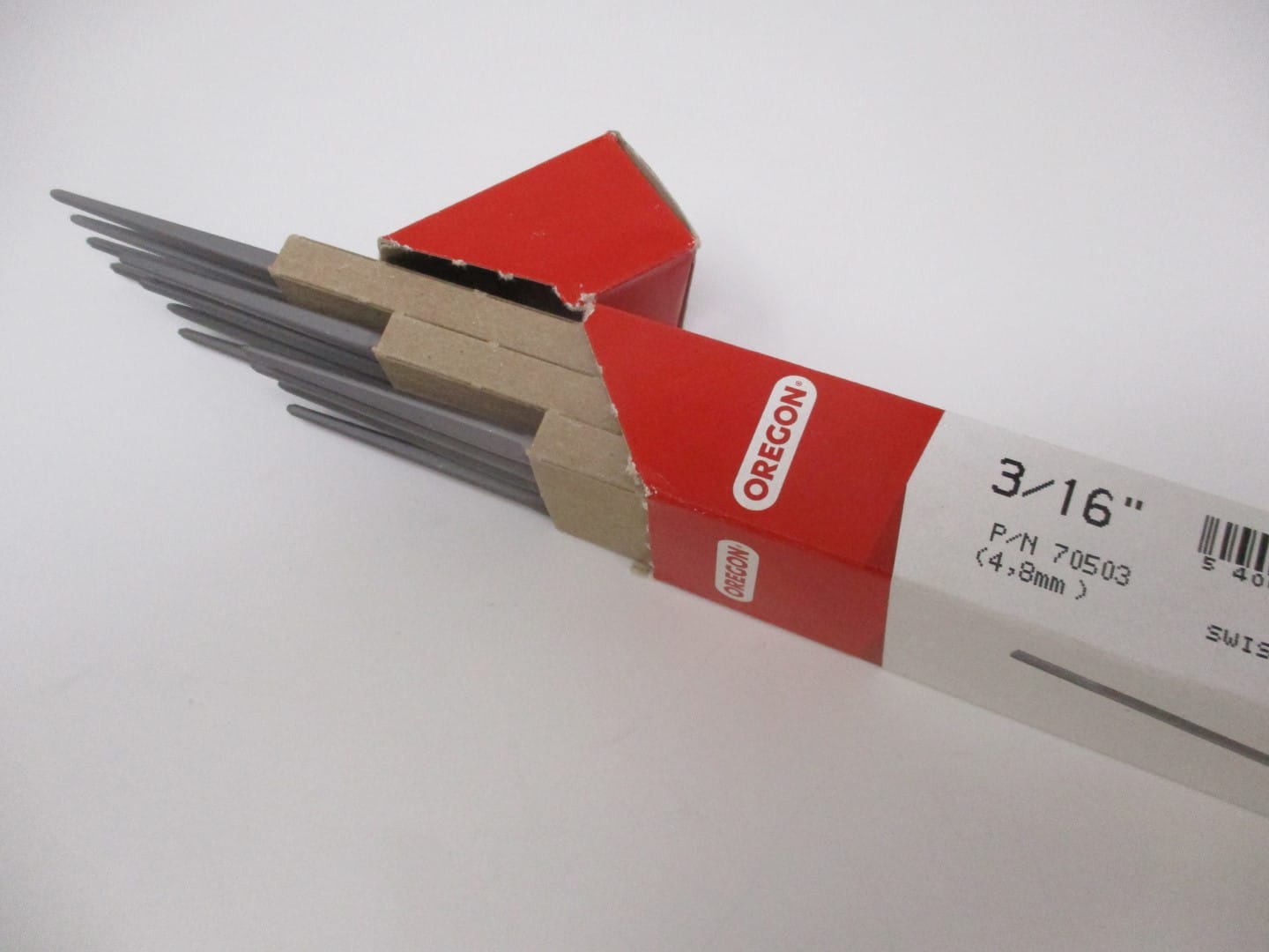 12 Oregon 70503 Chainsaw File 3/16" 4.8mm Chain Saw Sharpen File - Image 2