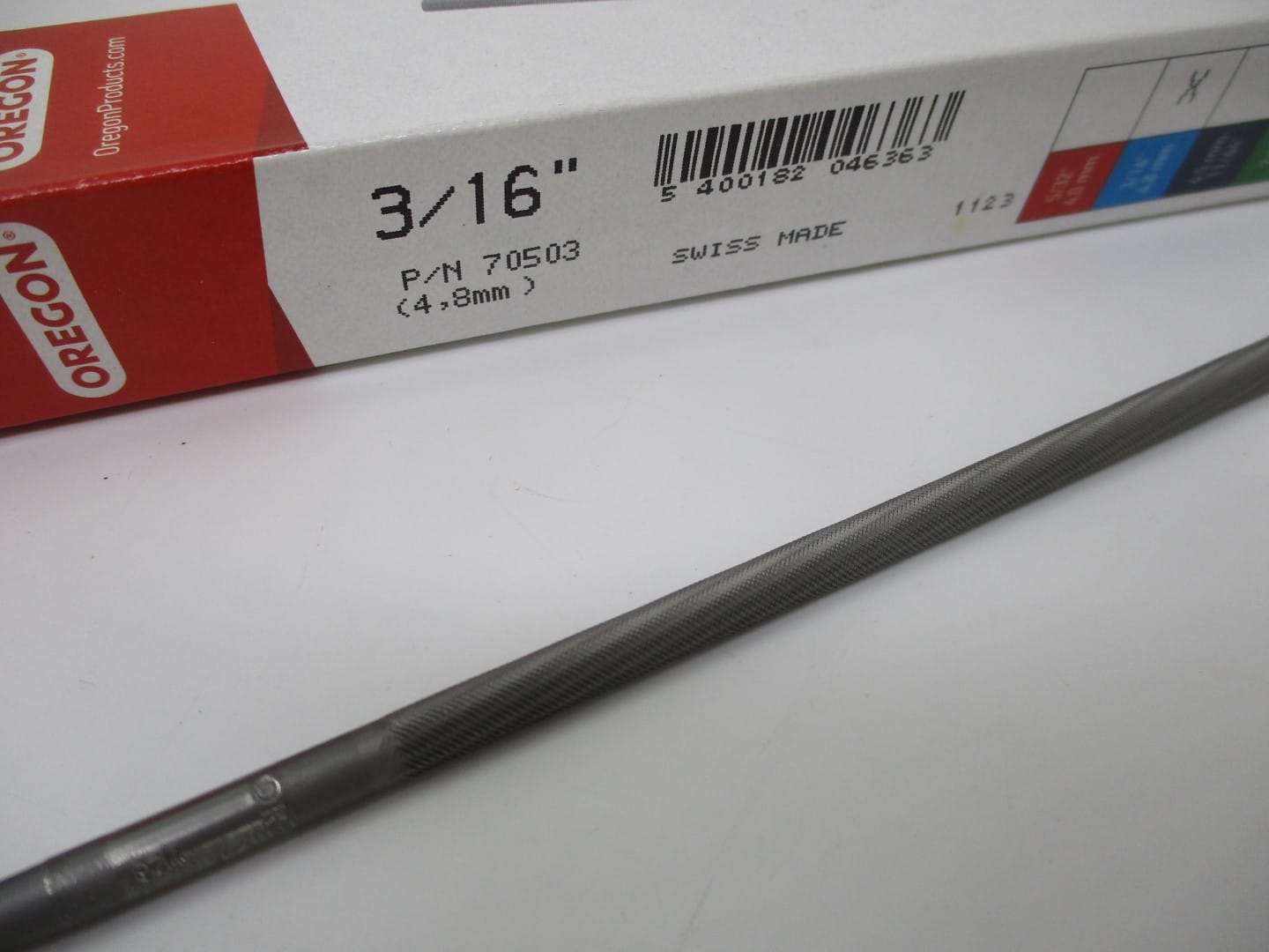 1 Oregon 70503 Chainsaw File 3/16" 4.8mm Chain Saw Sharpen a File - Image 2