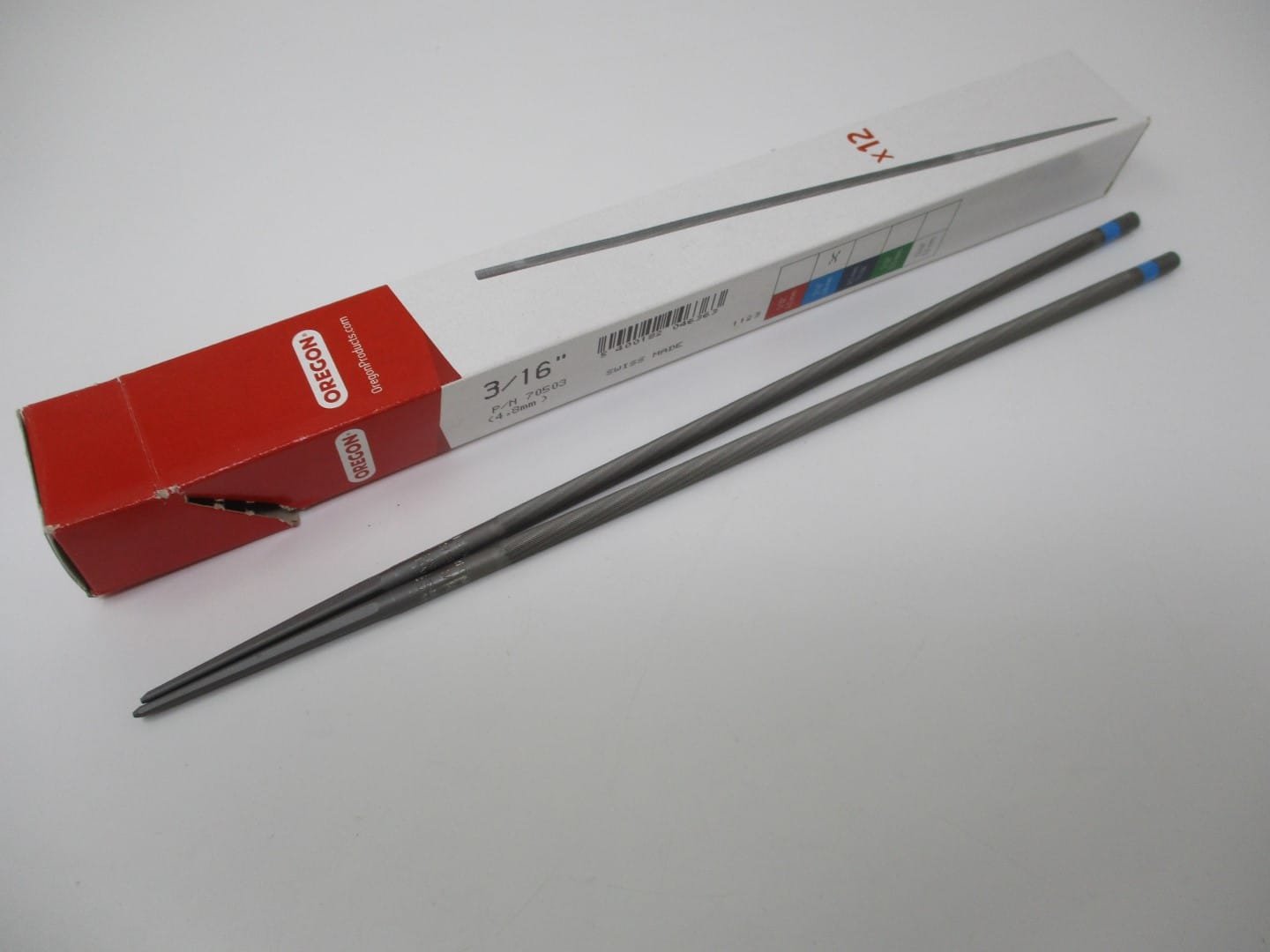 2 Oregon 70503 Chainsaw File 3/16" 4.8mm Chain Saw Sharpen a File - Image 3