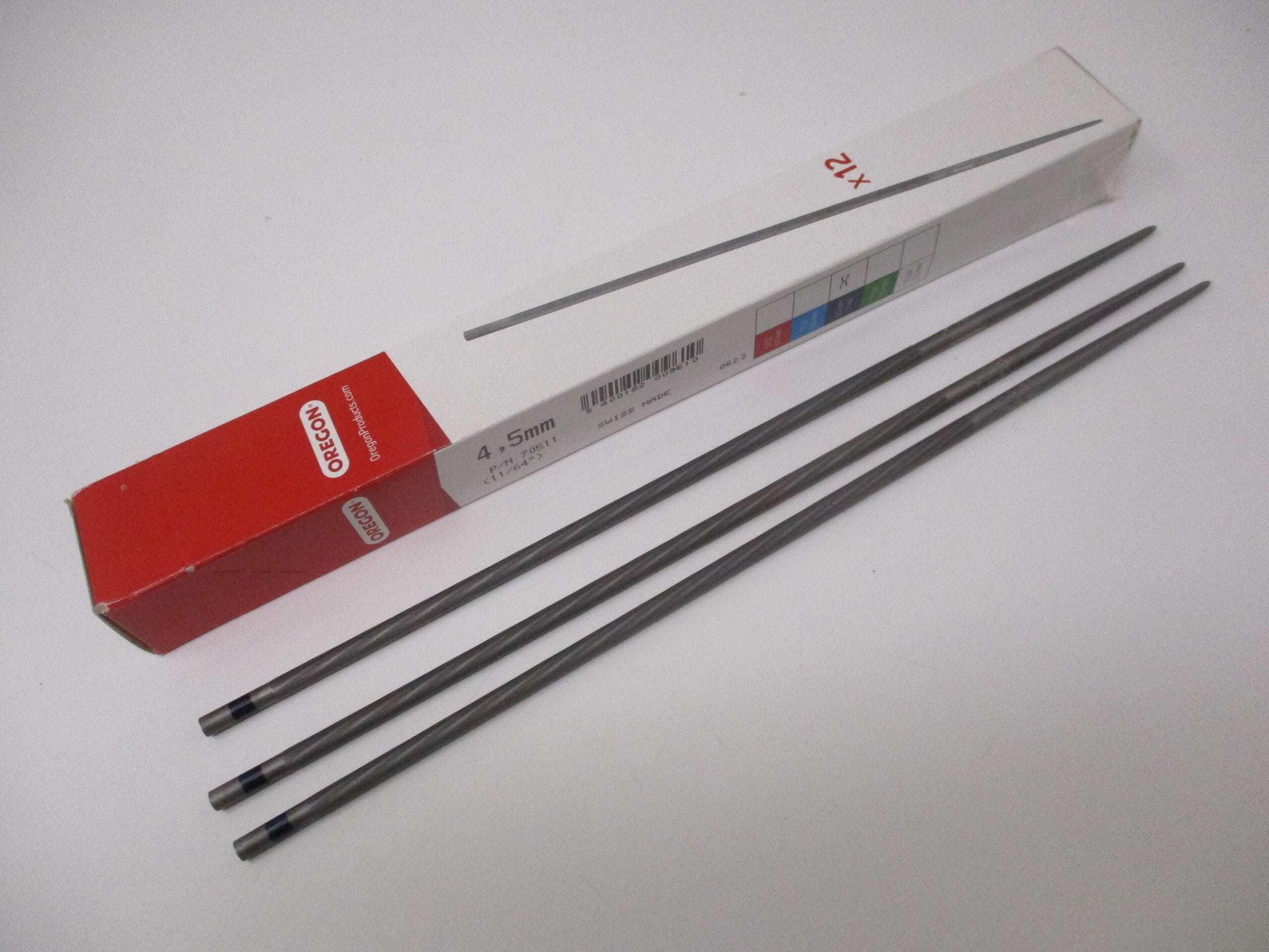 3 Oregon 70511 Chainsaw Files 11/64 4.5mm Chain Saw Sharpen - Image 2