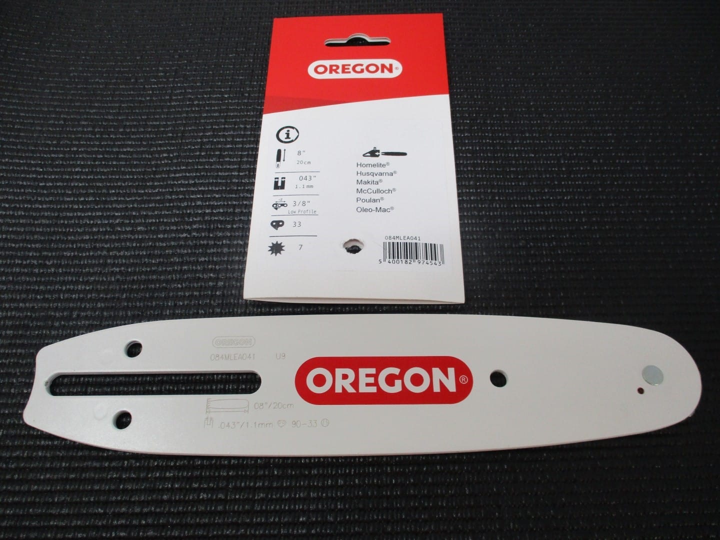 Oregon 084MLEA041 8” Single Rivet Guide Bar 3/8 LP .043 Gauge 33 Drive Links - Image 4