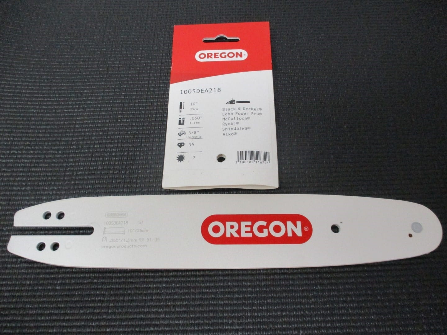 Oregon 100SDEA218 10” Single Rivet Guide Bar 3/8 LP .050 Gauge 39 Drive Links - Image 5