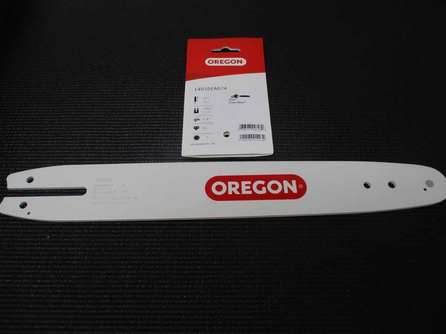 Oregon 140SDEA074 14” Single Rivet Guide Bar 3/8 LP .050 Gauge 50 Drive Links - Image 5