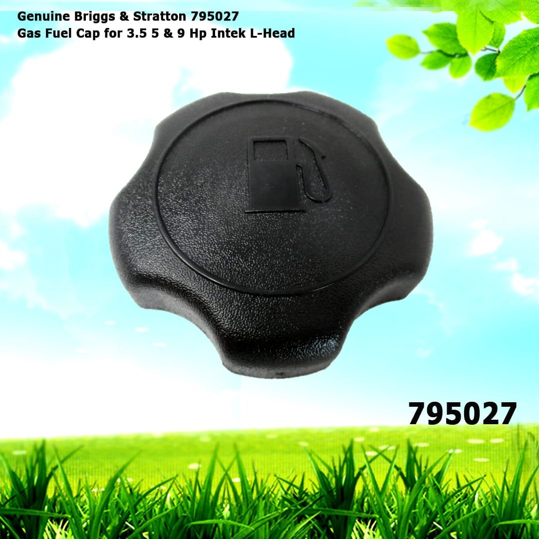 Genuine Briggs & Stratton 795027 Gas Fuel Cap for 3.5 5 & 9 Hp Intek L-Head