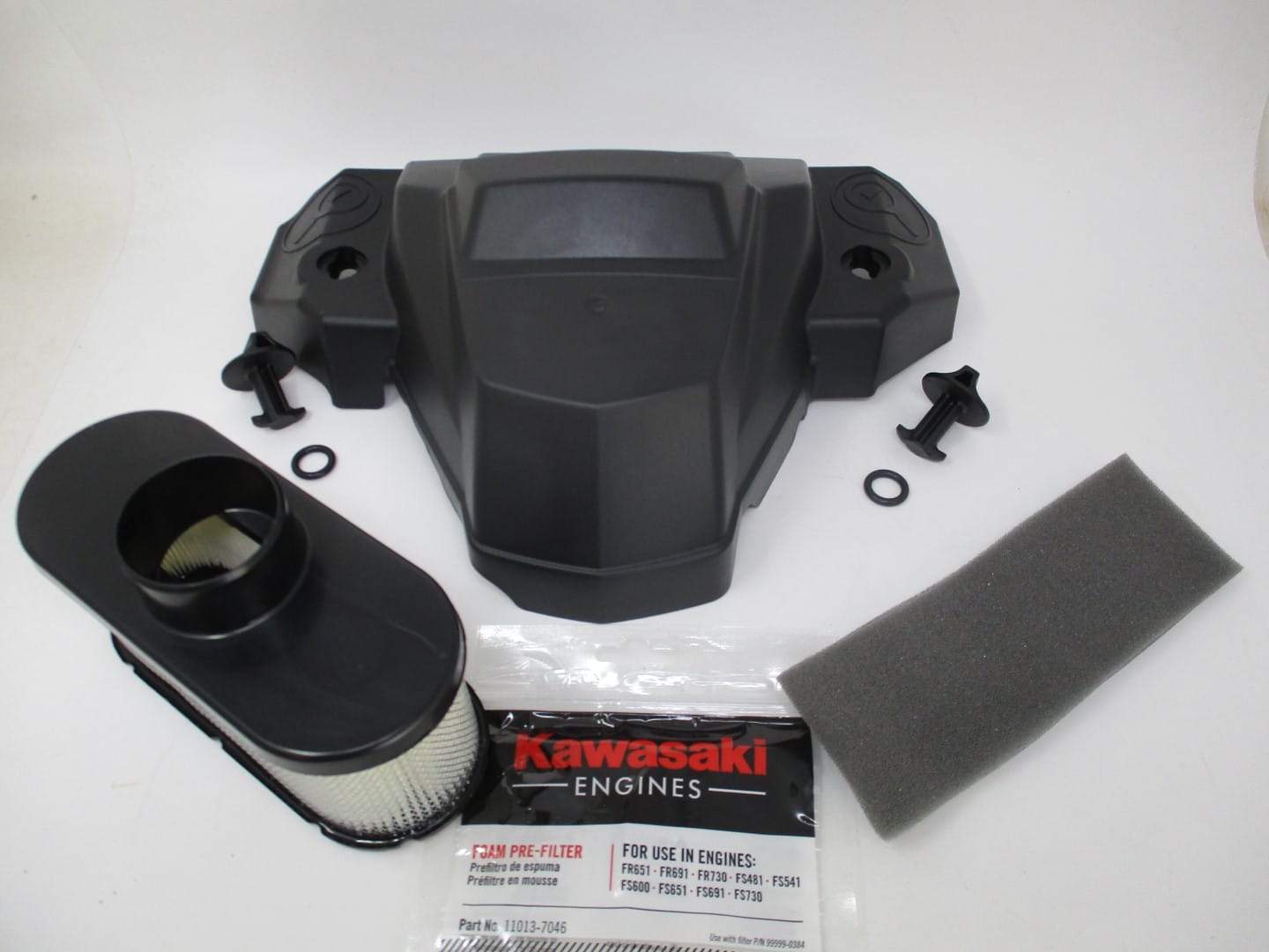 Genuine Kawasaki 11011-1713 11011-0840 Air Filter 11013-0752 & Cover for FS730V Nuts