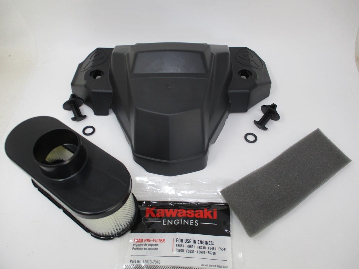 Genuine Kawasaki 11011-1713 11011-0840 Air Filter 11013-0752 & Cover for FS730V Nuts