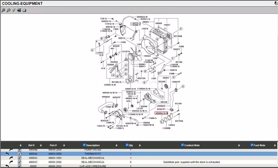 For Kawasaki 49054-2056 & 11060-2084 Thermostat Gasket FD501D FD620D FD661D - Image 4