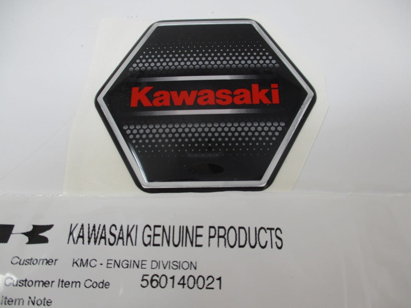 Genuine Kawasaki 560140021 Octagon Decal Emblem Engine FX691V FX730V FX751V FX781V - Image 3