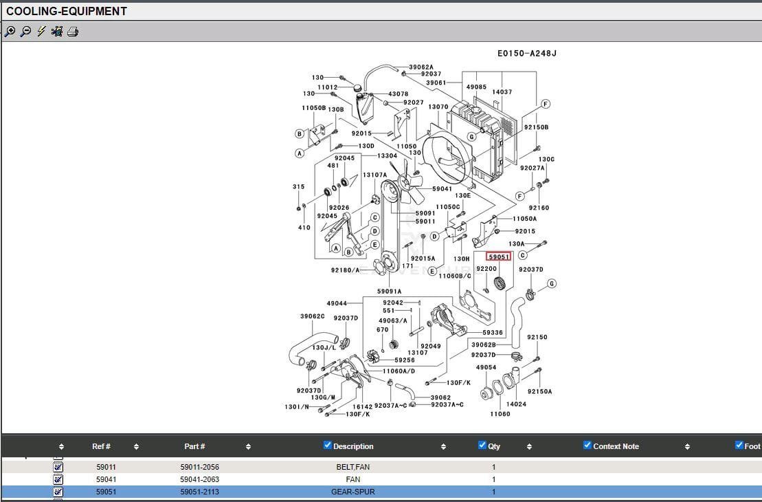 Genuine Kawasaki 59051-2113 Spur Gear FD501D FD501V FD590V FD620V - Image 5