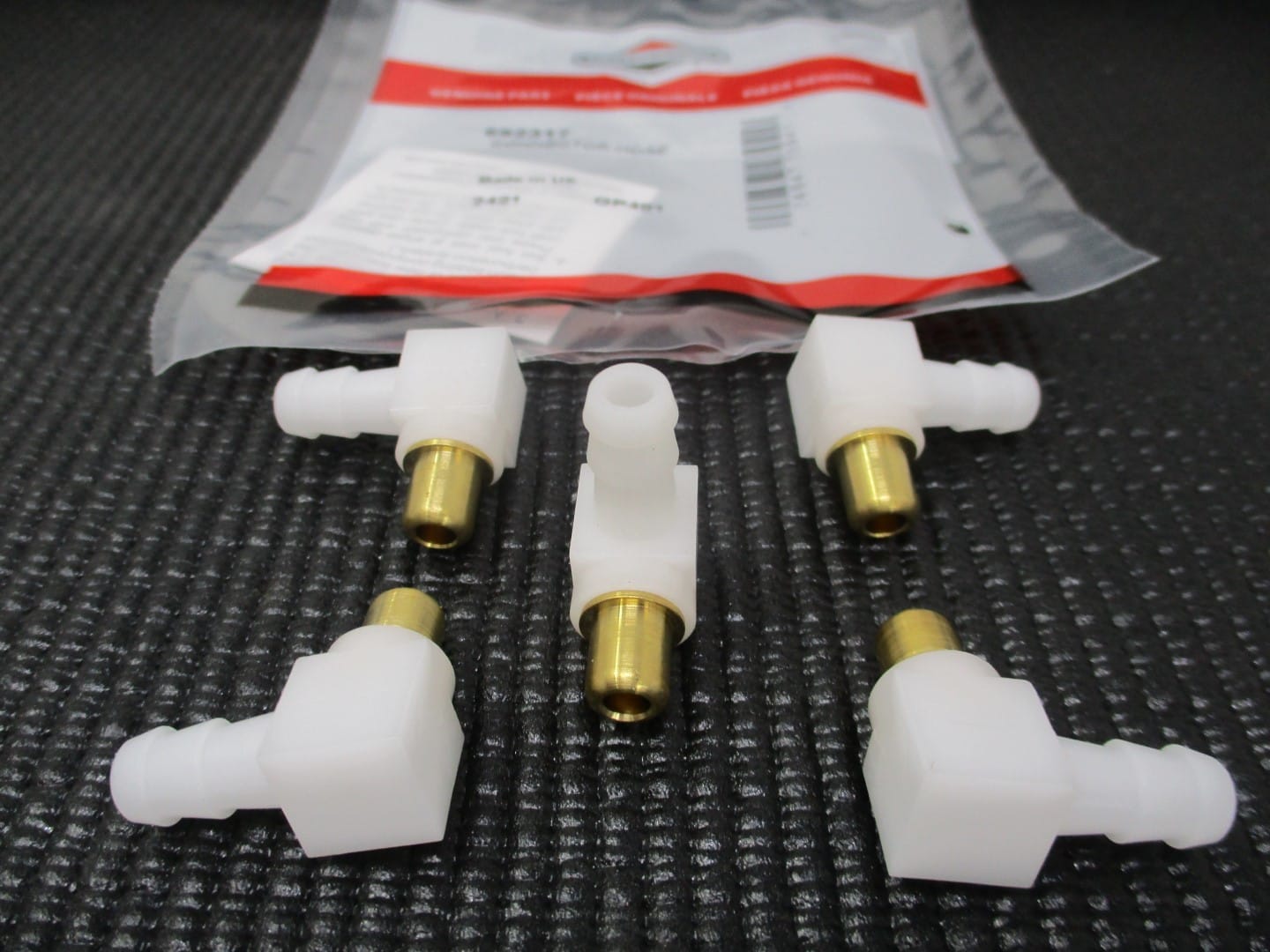 5 Genuine Briggs & Stratton 692317 Carburetor Connector Hose Fitting 1/4" 497166 - Image 4