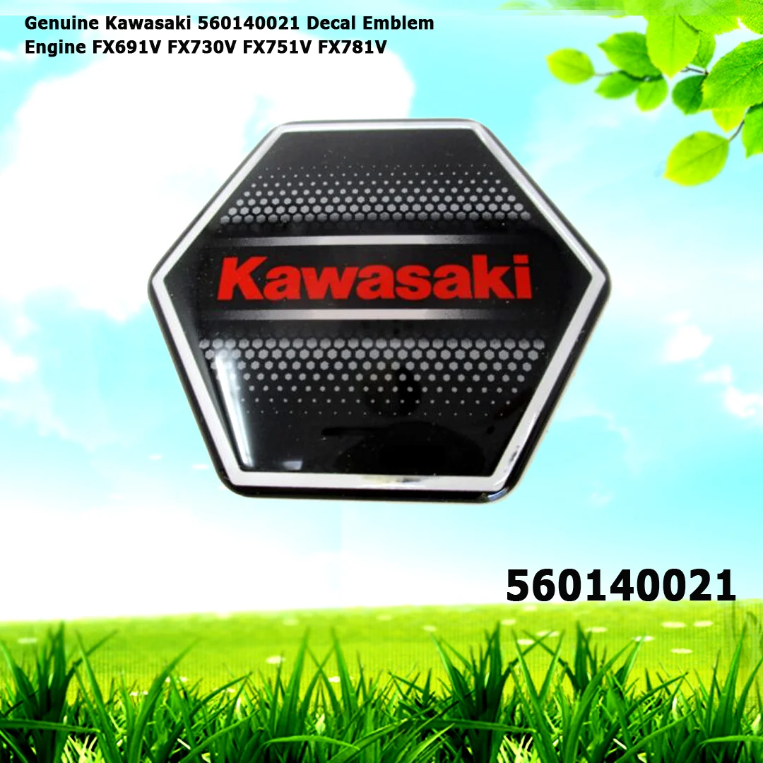 Genuine Kawasaki 560140021 Octagon Decal Emblem Engine FX691V FX730V FX751V FX781V