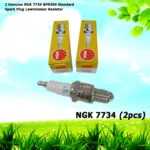 2 Genuine NGK 7734 BPR5ES Standard Spark Plug Lawnmower Resistor