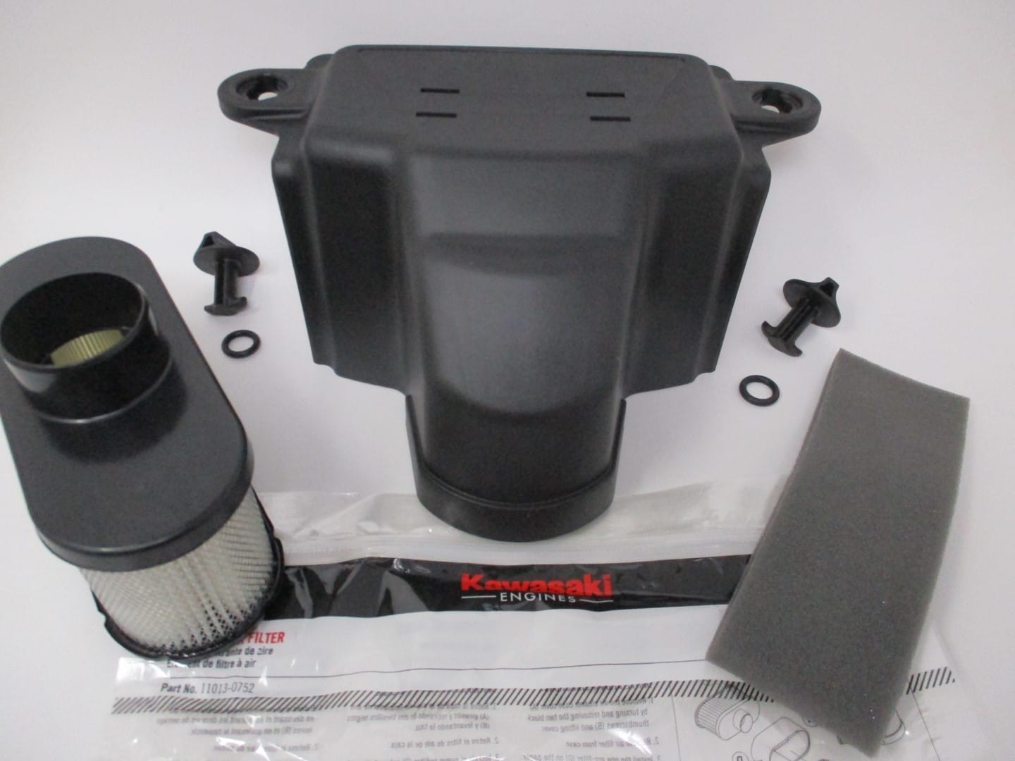 Genuine Kawasaki 11011-0787 Air Filter Cover Pre & Air Filter FS481V FS541 - Image 3