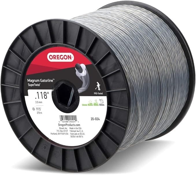 Oregon 20-024 Magnum Gatorline Supertwist Trimmer Line, .118" x 915'