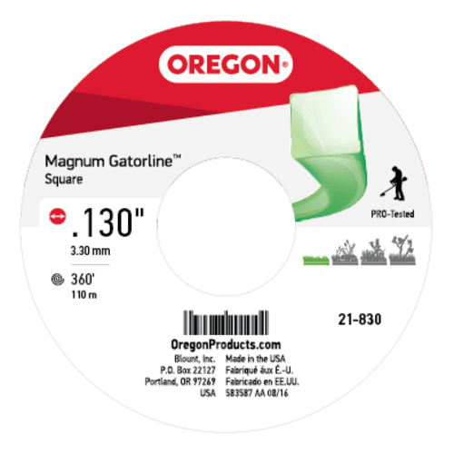 Oregon 21-830 Gatorline Square Trimmer Line .130" x 360' 3lb Spool - Image 3