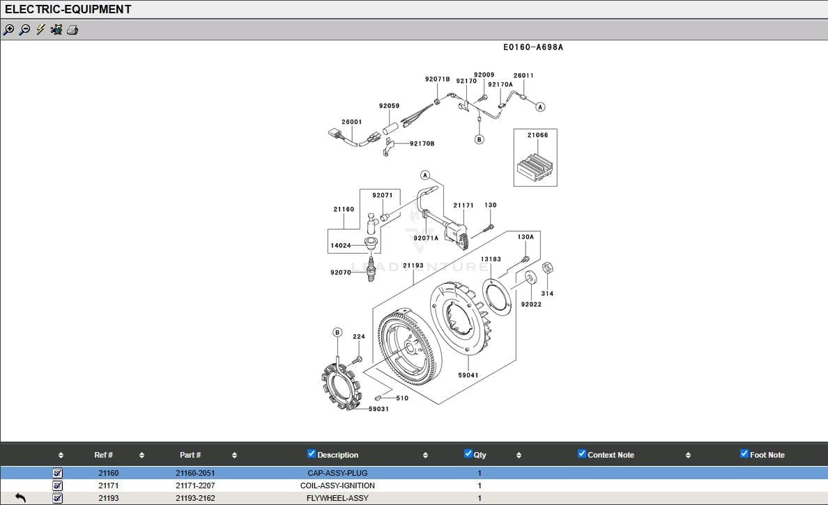 Genuine Kawasaki 21121-2067 Ignition Coil Spark Plug Cap 21160-2051 FE290D FE350 - Image 5